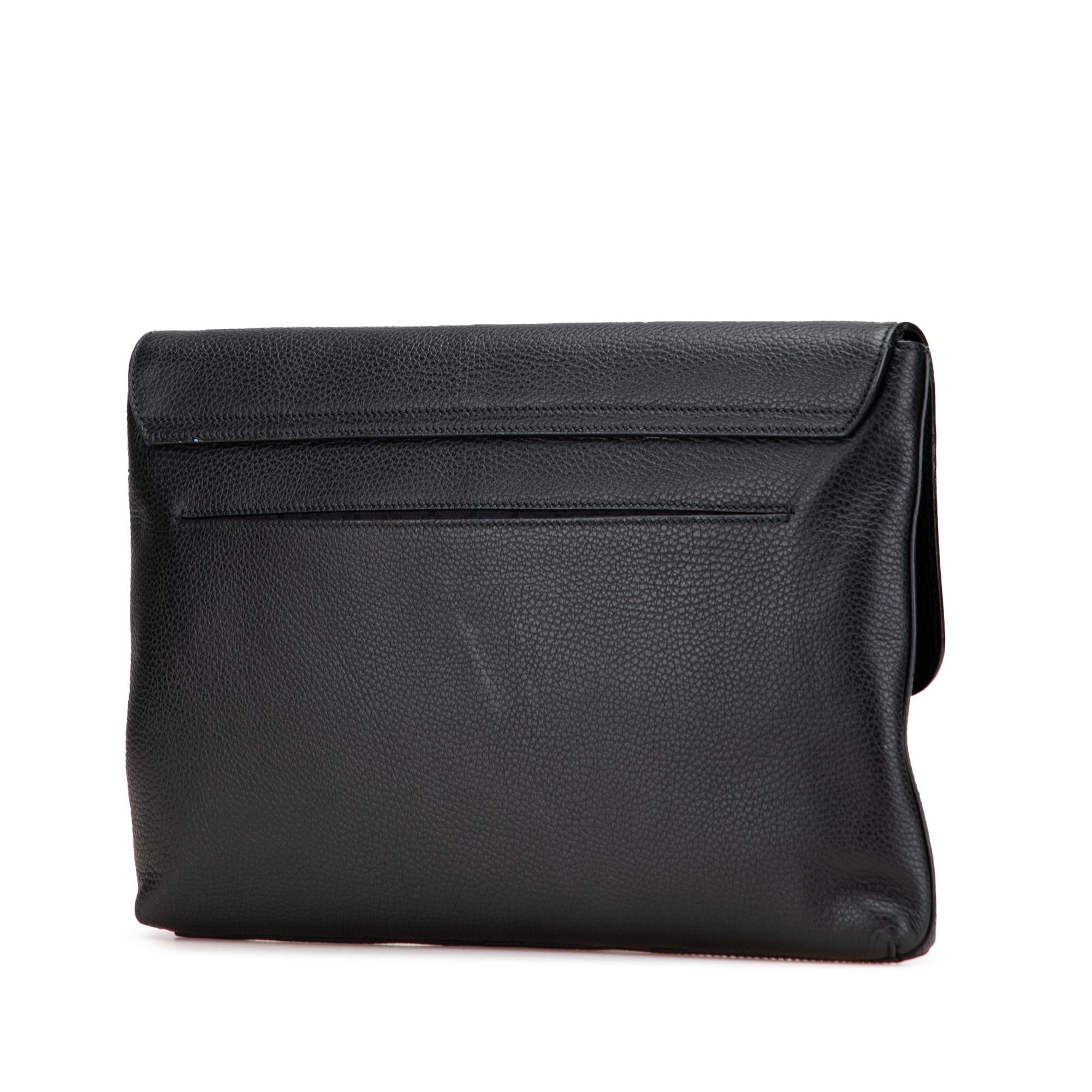 Gucci Pebbled Calfskin Portfolio Clutch