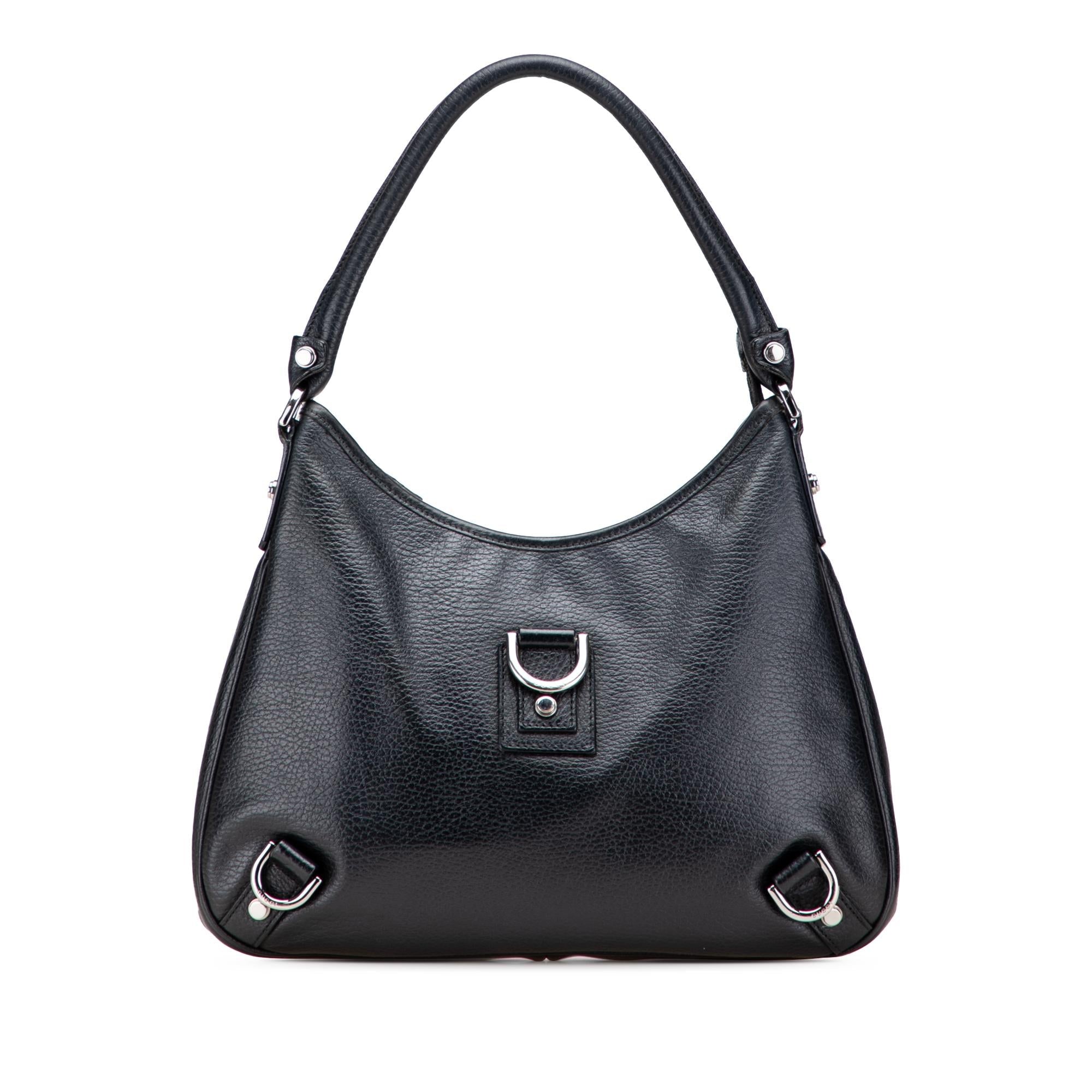 Gucci Pebbled Leather Abbey D Ring Shoulder Bag