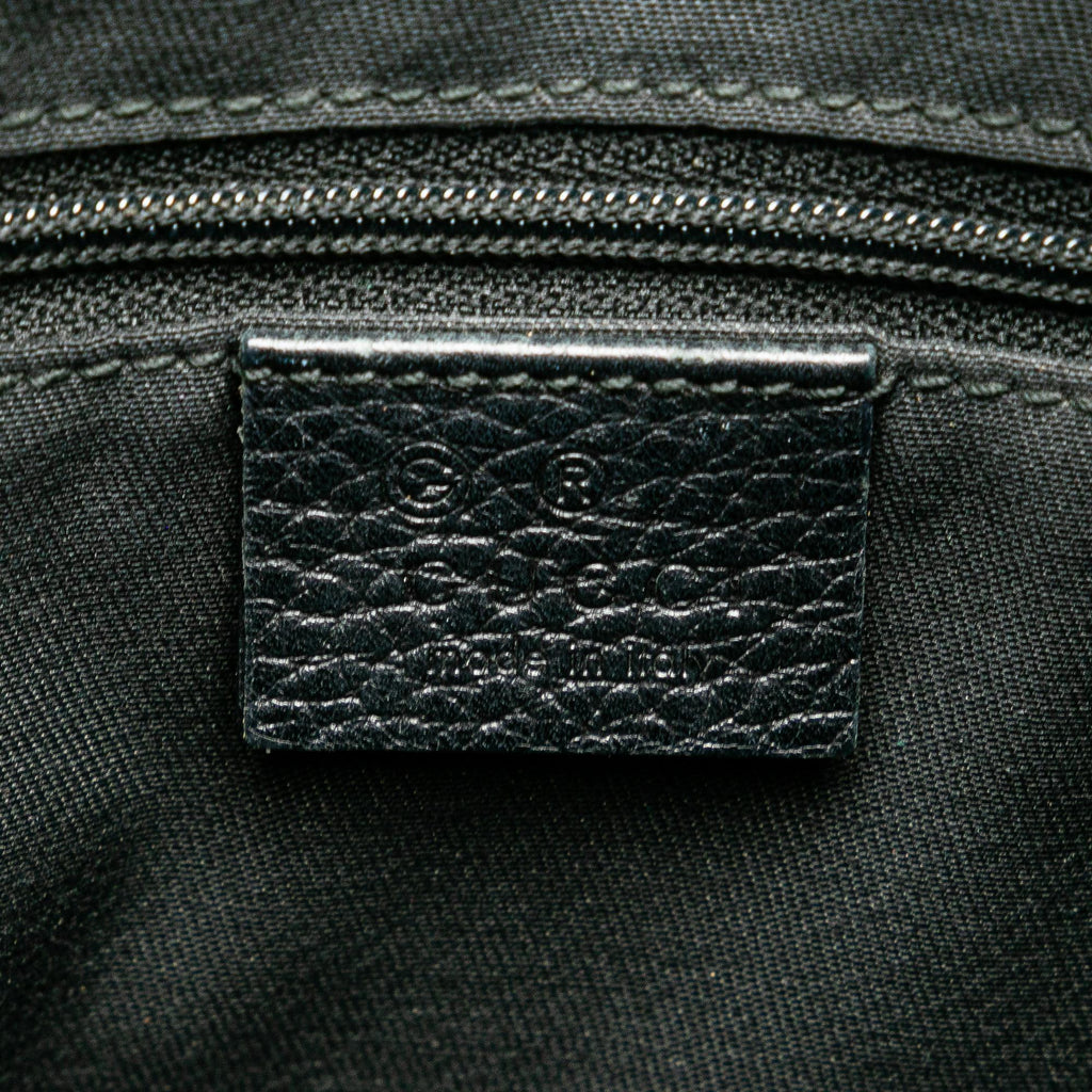 Gucci Pebbled Leather Abbey D Ring Shoulder Bag