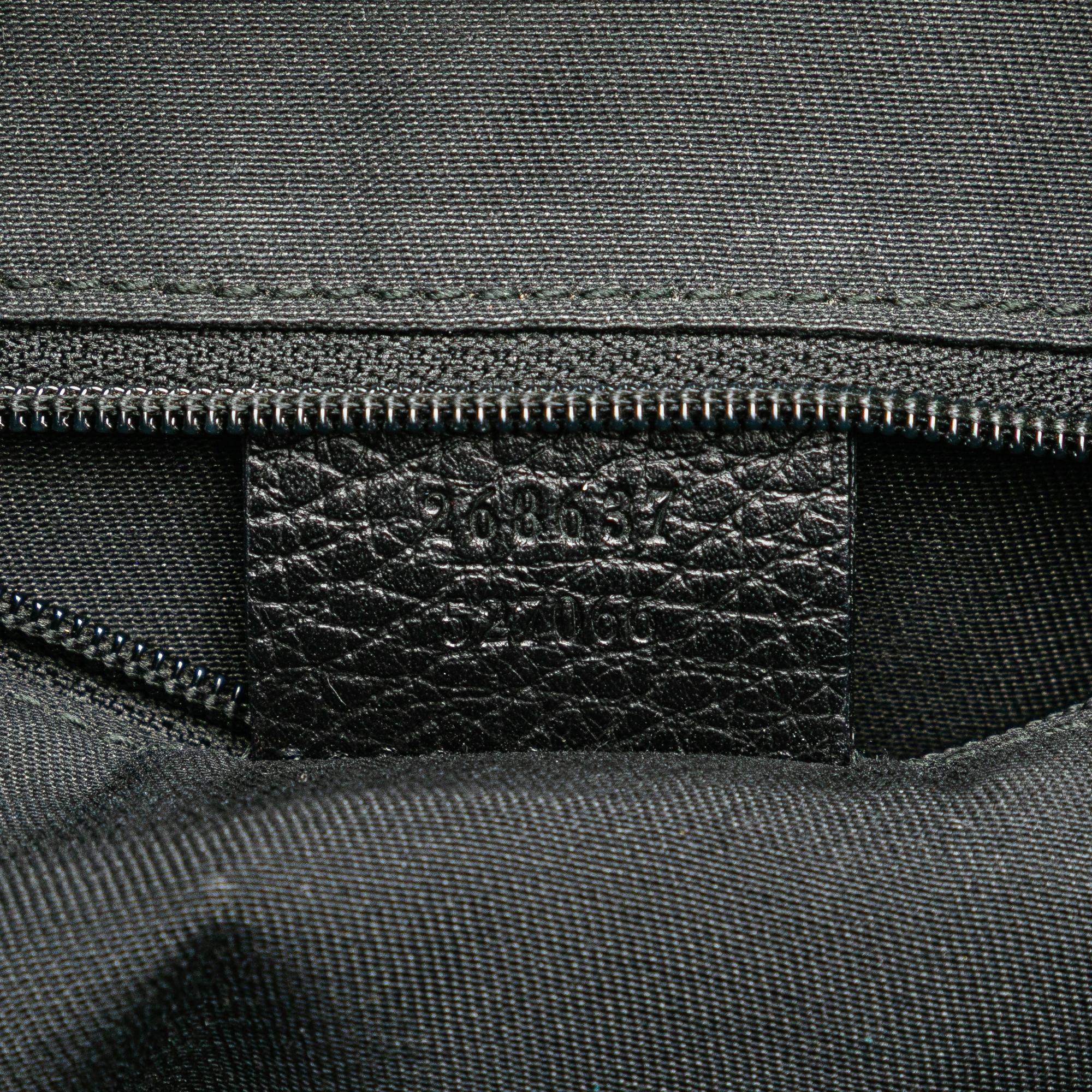 Gucci Pebbled Leather Abbey D Ring Shoulder Bag