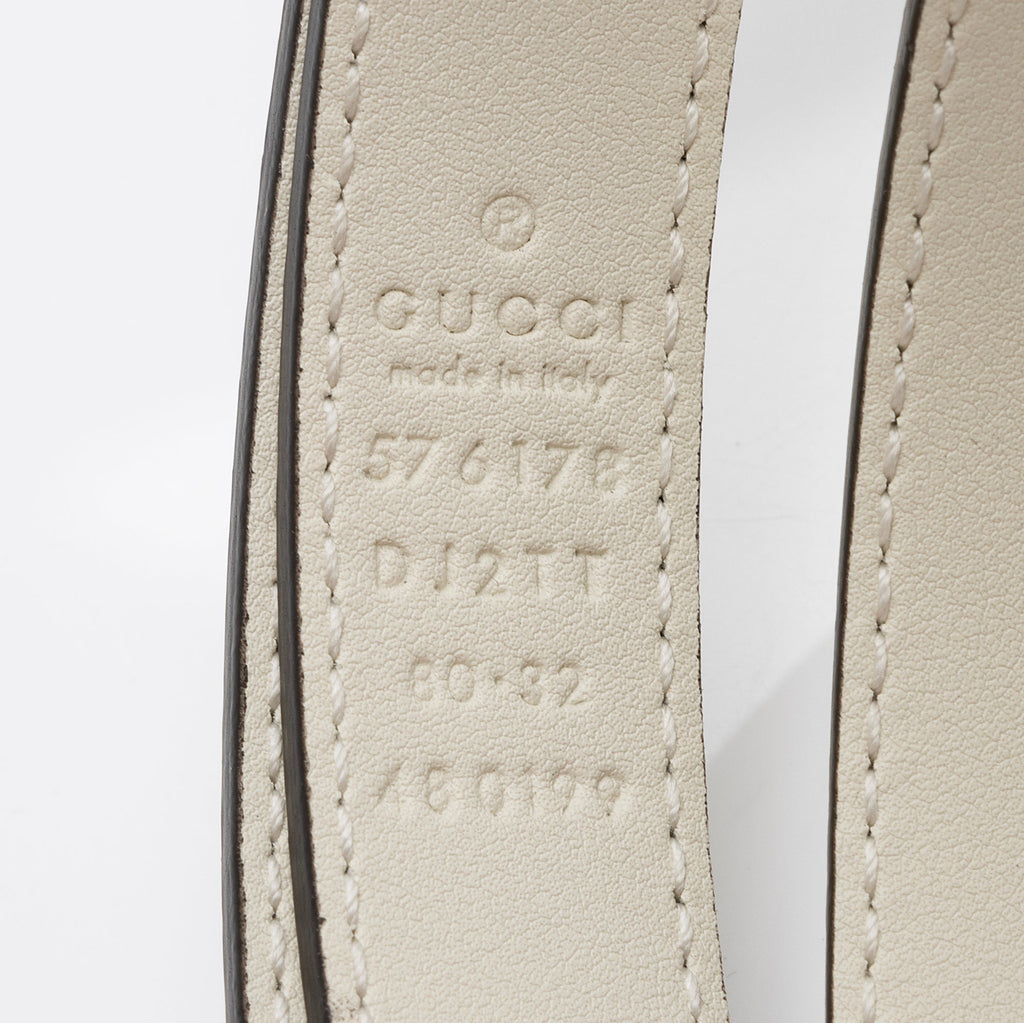 Gucci Pebbled Leather Bee Star Belt - Size 32 / 80 (SHF-Snm7Tt)