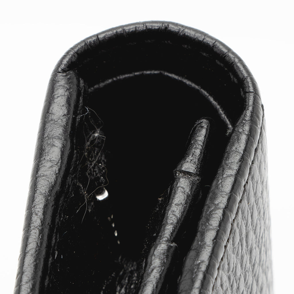 Gucci Pebbled Leather GG Marmont Card Case Wallet (SHF-dXo42g)