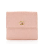 Gucci Pebbled Leather GG Marmont French Wallet (SHF-9hNv9T)