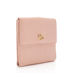 Gucci Pebbled Leather GG Marmont French Wallet (SHF-9hNv9T)