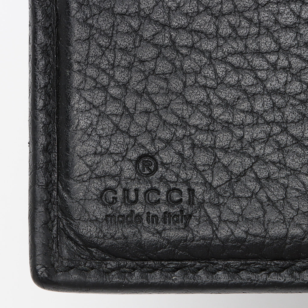 Gucci Pebbled Leather GG Marmont French Wallet (SHF-t6gHZo)