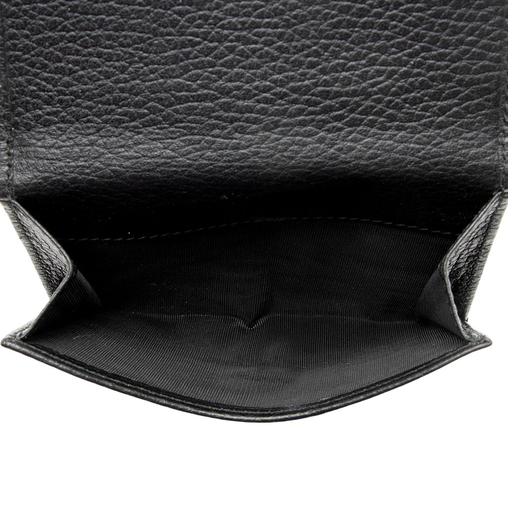 Gucci Pebbled Leather GG Marmont French Wallet