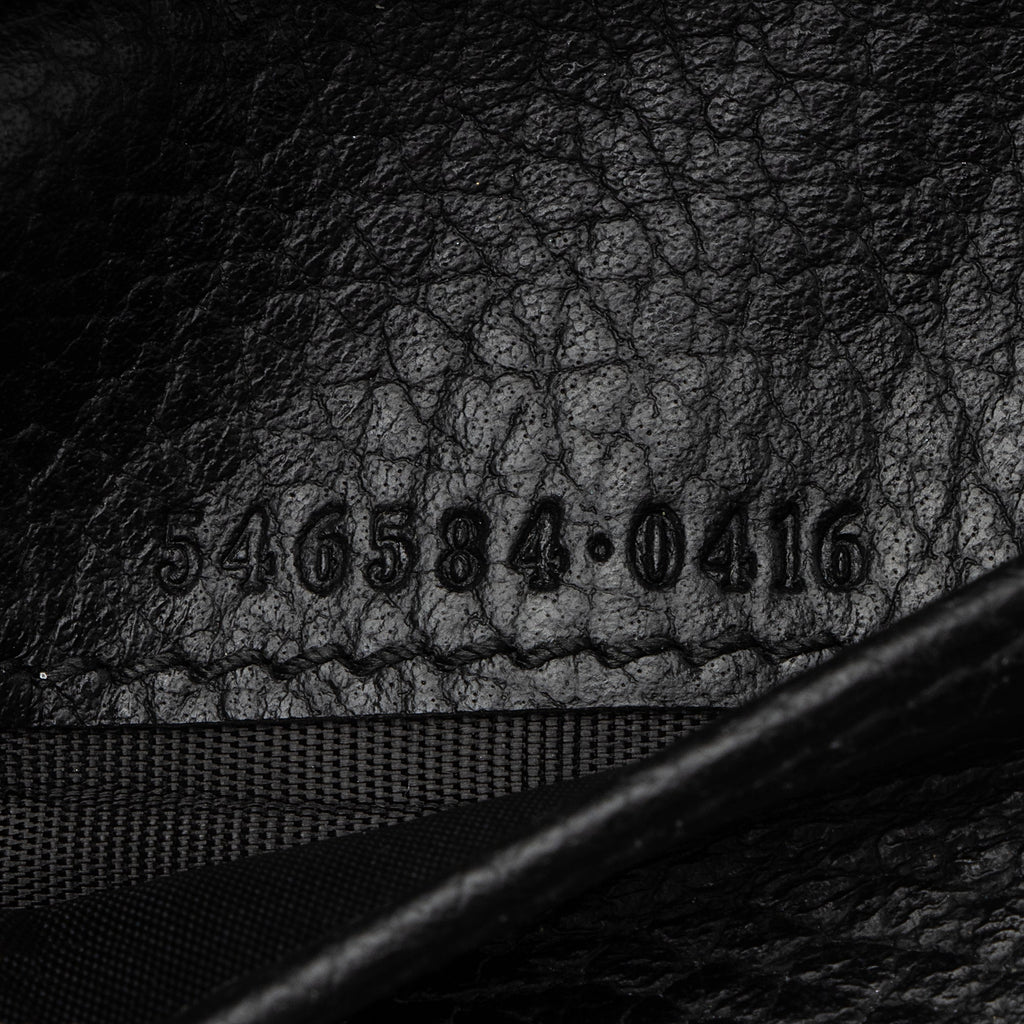 Gucci Pebbled Leather GG Marmont Small Tri-Fold Wallet (SHF-23499)