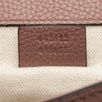 Gucci Pebbled Leather GG Marmont Top Handle Mini Shoulder Bag (SHF-1GP6PA)