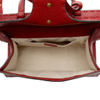 Gucci Pebbled Leather GG Marmont Mini Top Handle (SHF-CZXc44)