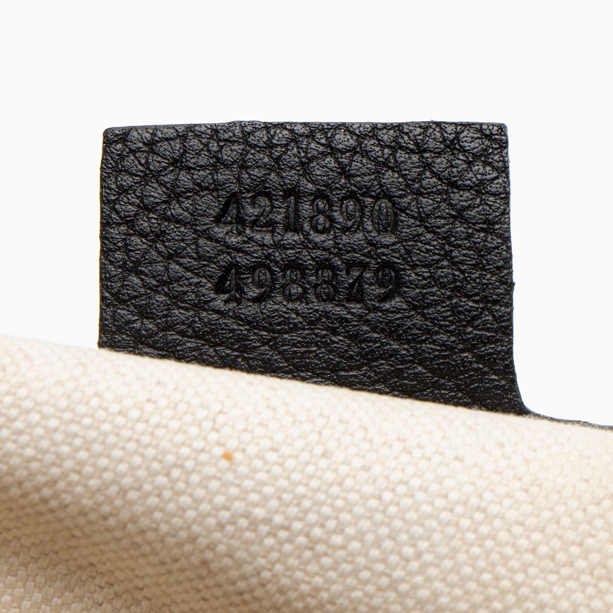 Gucci Pebbled Leather GG Marmont Top Handle