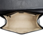 Gucci Pebbled Leather GG Marmont Top Handle
