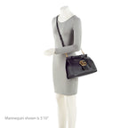 Gucci Pebbled Leather GG Marmont Top Handle