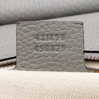 Gucci Pebbled Leather GG Marmont Top Handle