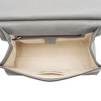 Gucci Pebbled Leather GG Marmont Top Handle