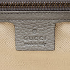 Gucci Pebbled Leather GG Marmont Top Handle