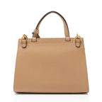 Gucci Pebbled Leather GG Marmont Top Handle