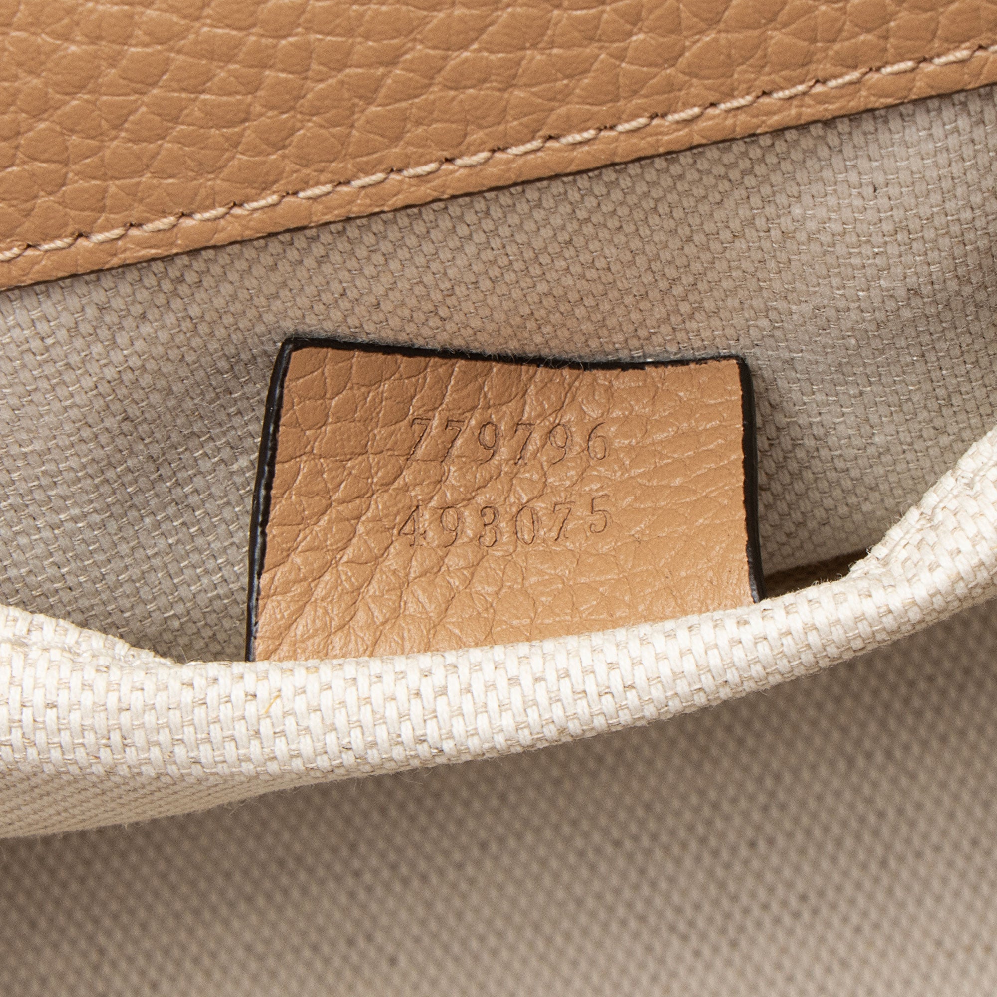 Gucci Pebbled Leather GG Marmont Top Handle