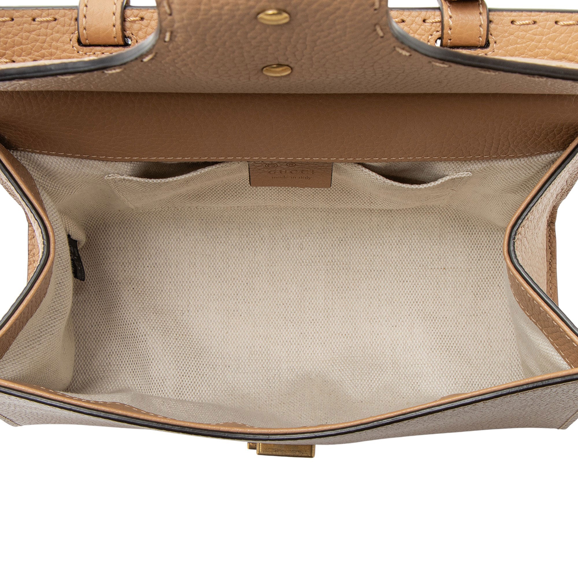 Gucci Pebbled Leather GG Marmont Top Handle