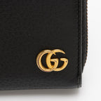 Gucci Pebbled Leather GG Marmont Zip Around Wallet (SHF-TFlGE9)