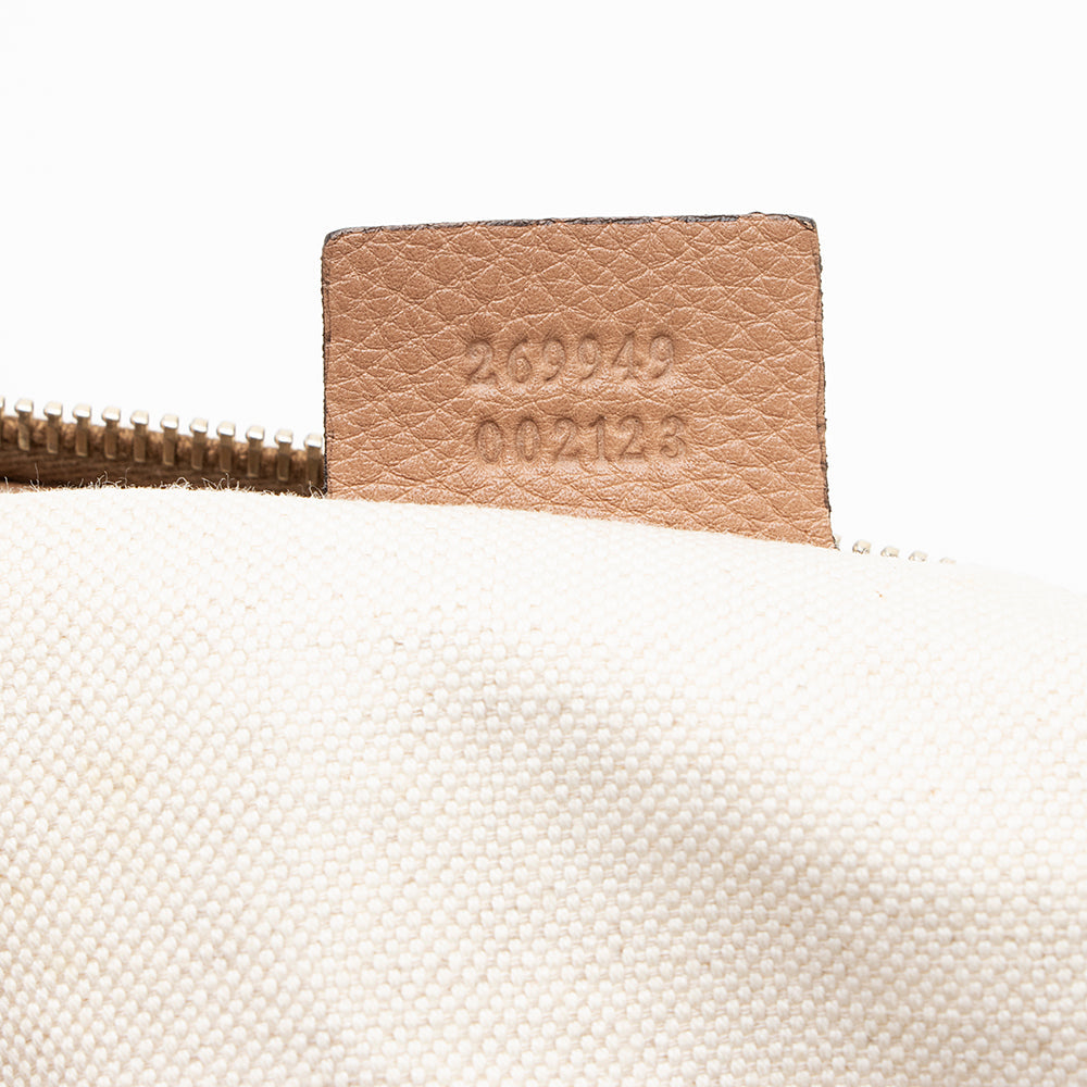 Gucci Pebbled Leather Medium Bella Hobo  - FINAL SALE (SHF-18424)