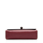 Gucci Pebbled Leather Miss Bamboo Medium Crossbody