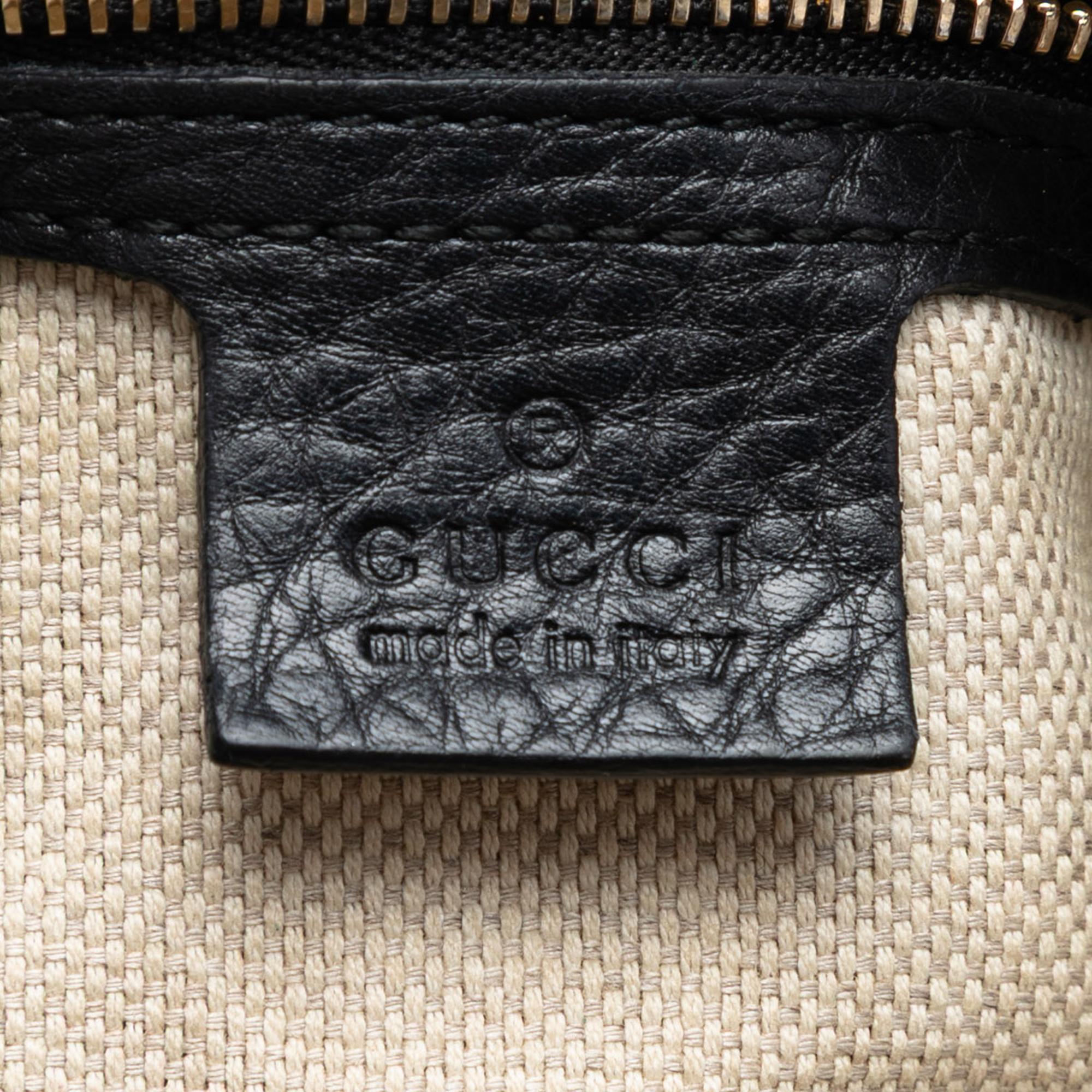 Gucci Pebbled Leather Soho Chain Zip Shoulder Bag