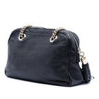 Gucci Pebbled Leather Soho Chain Zip Shoulder Bag