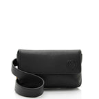 Gucci Pebbled Leather Soho Flap Belt Bag (SHF-Q9D7sL)