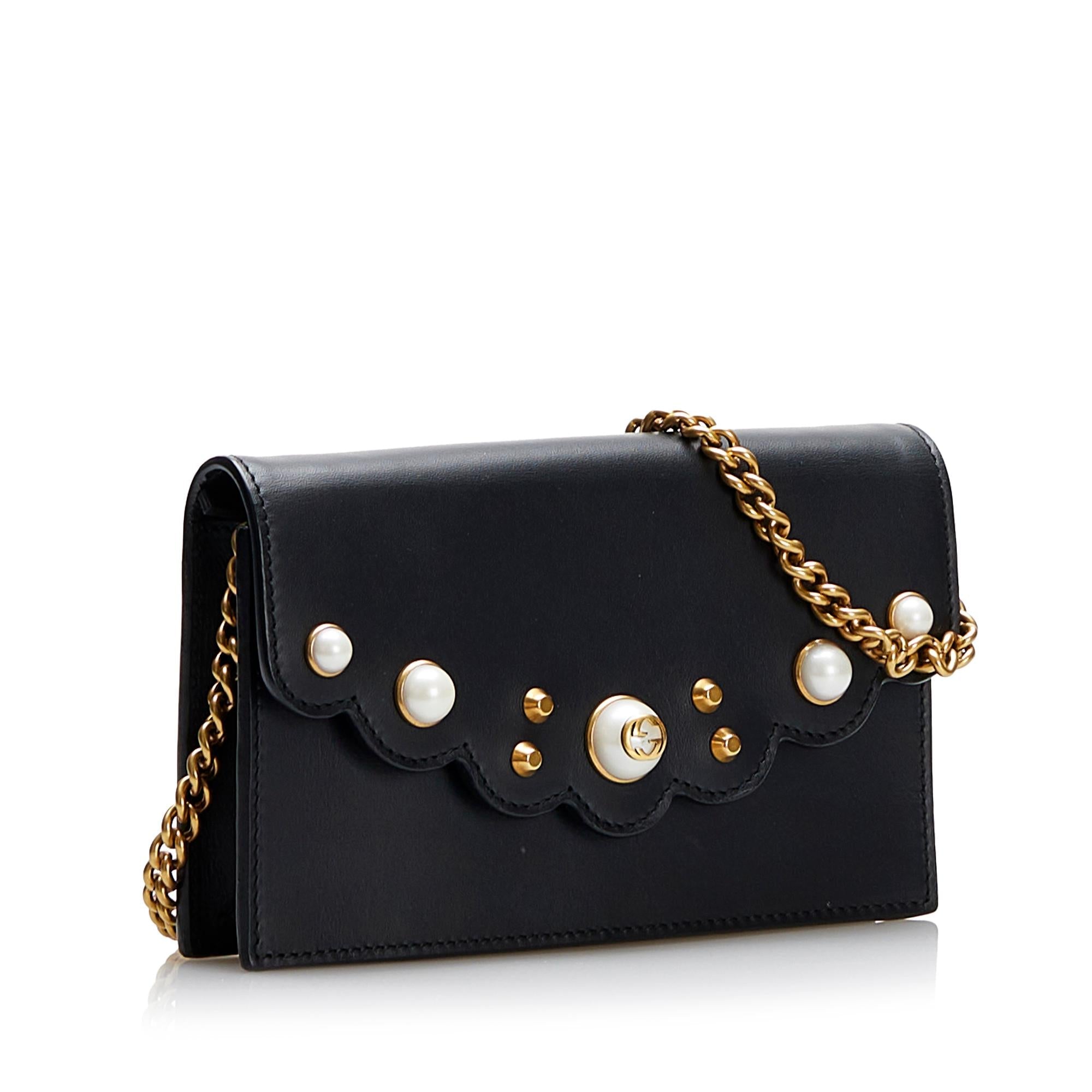 Gucci Peony Pearly Wallet On Chain (SHG-rRgoQZ)