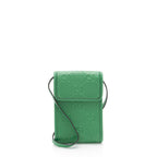 Gucci Perforated GG Embossed Leather Mini Flap Crossbody