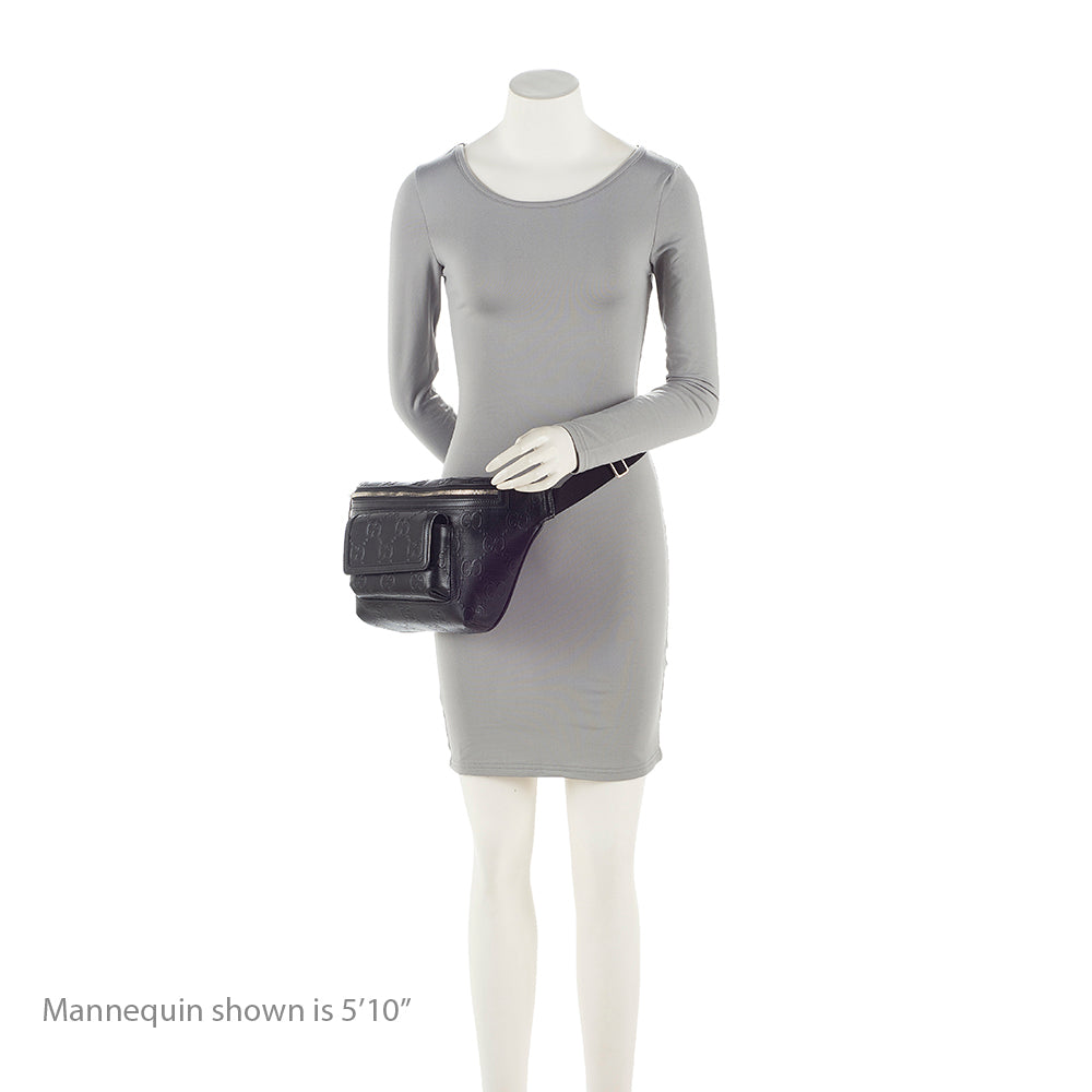 Gucci Perforated GG Embossed Pocket Belt Bag (SHF-21585)