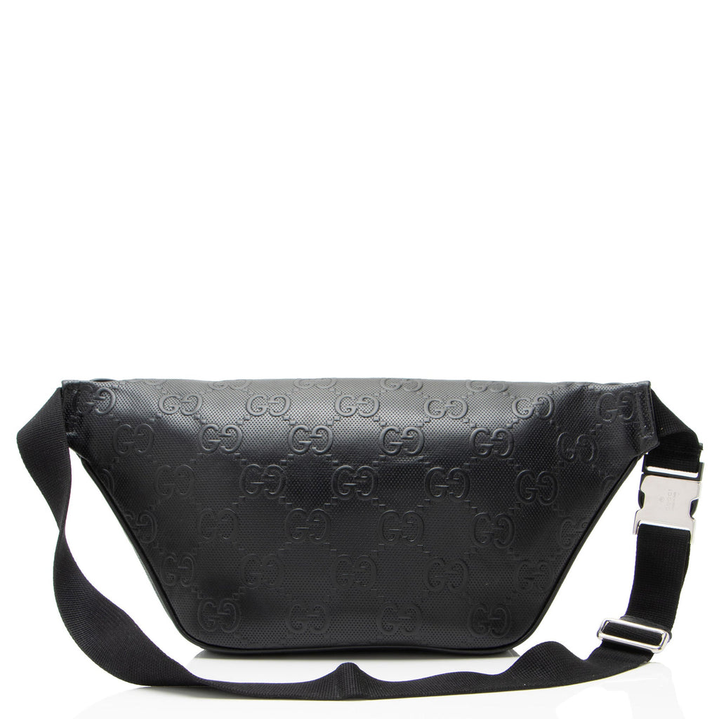 Gucci Perforated GG Embossed Pocket Belt Bag