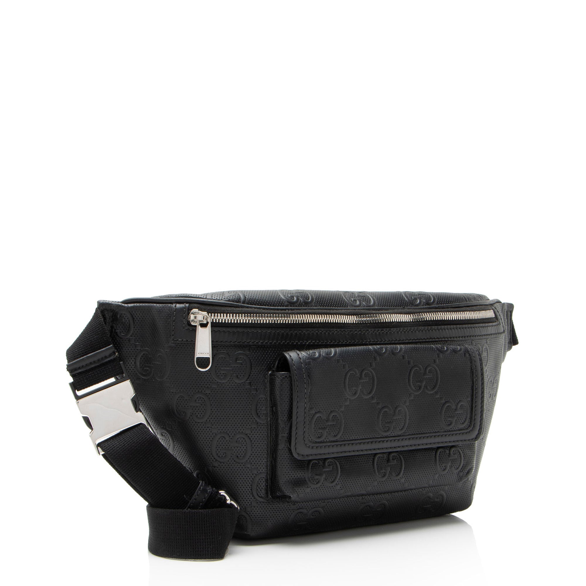Gucci Perforated GG Embossed Pocket Belt Bag