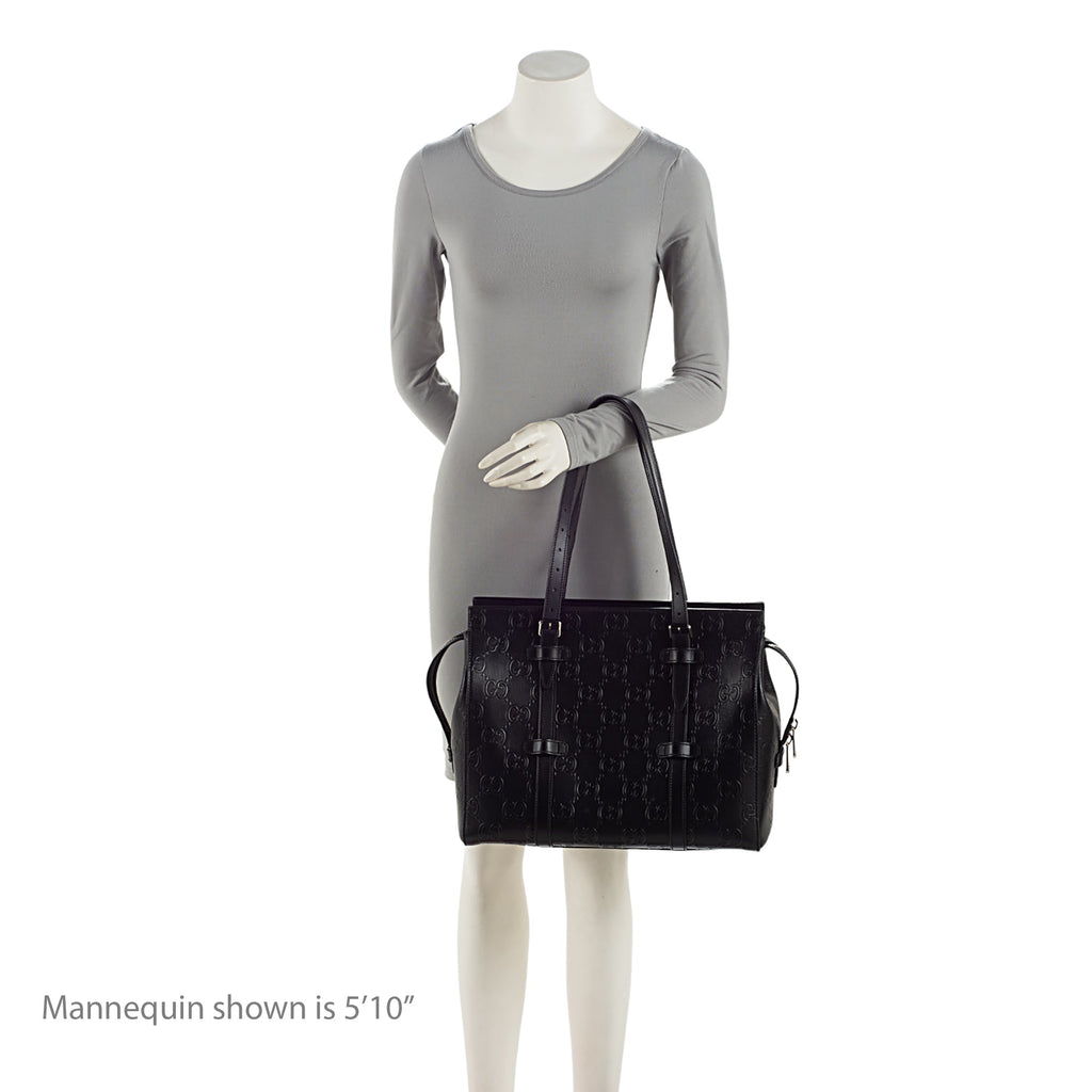 Gucci Perforated GG Embossed Zip Tote (SHF-Rjdpkd)