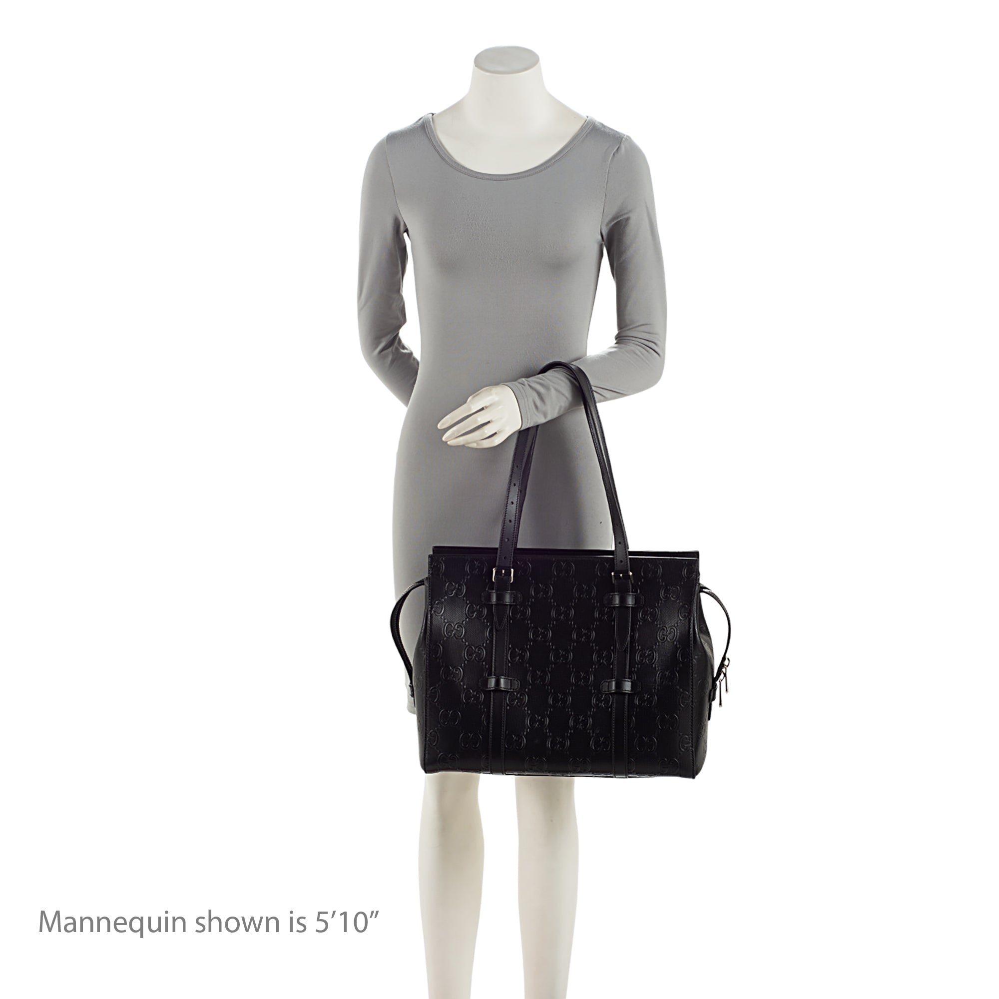 Gucci Perforated GG Embossed Zip Tote (SHF-Rjdpkd)