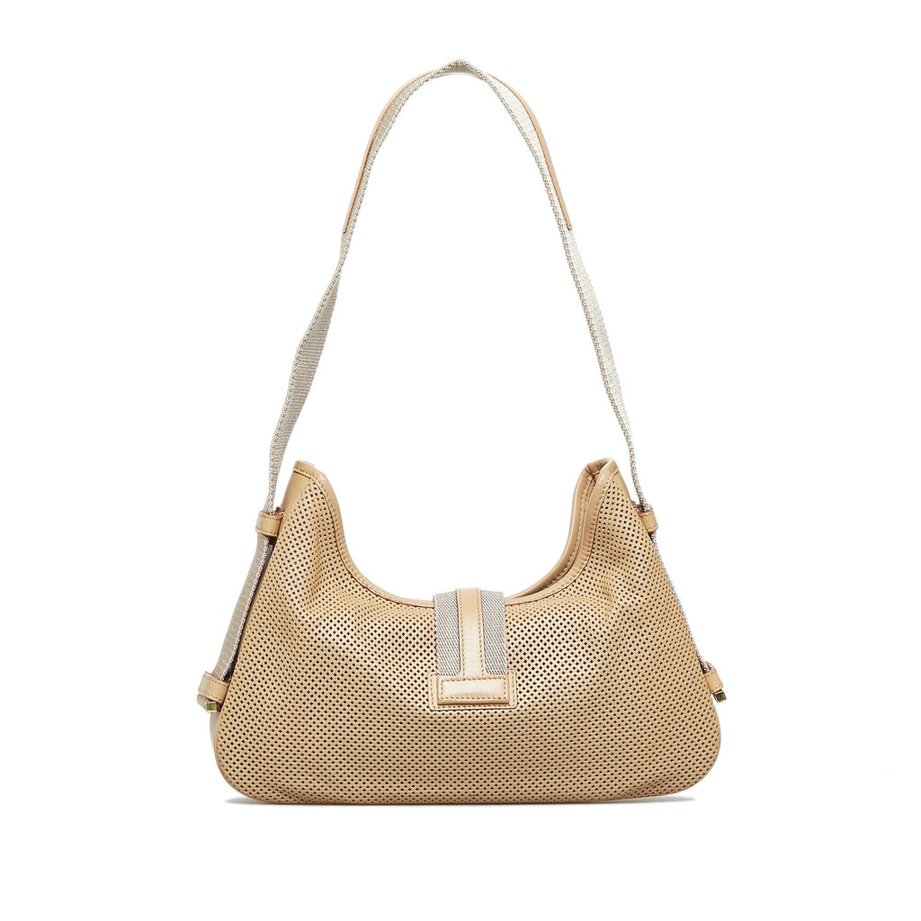 Gucci Perforated Jackie Shoulder Bag (SHG-FHA5EO)