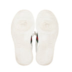 Gucci Perforated Leather Web Chunky B Sneakers - Size 8.5 / 38.5