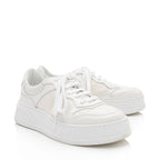Gucci Perforated Leather GG Platform Sneakers - Size 7.5 / 37.5 (SHF-AJejAw)