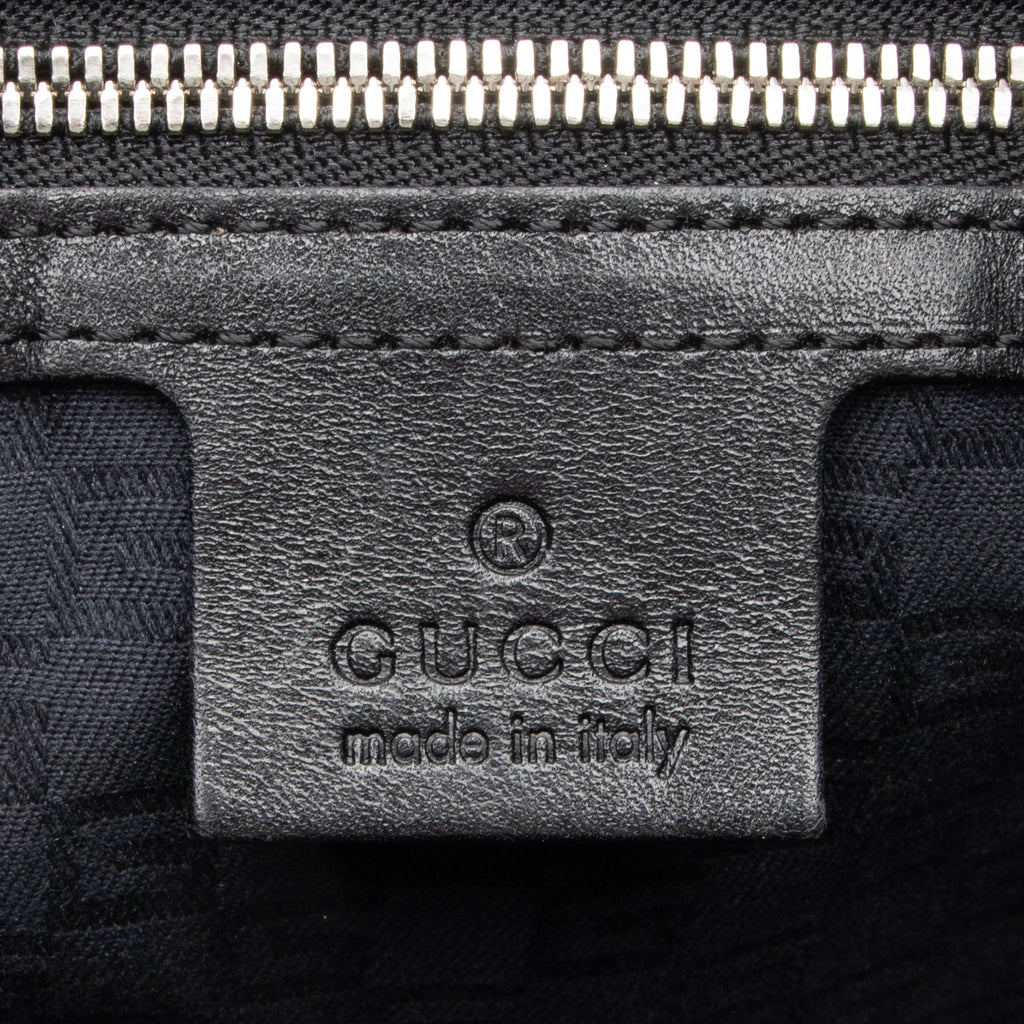 Gucci Perforated Leather Interlocking G Reins Satchel (SHF-23526)