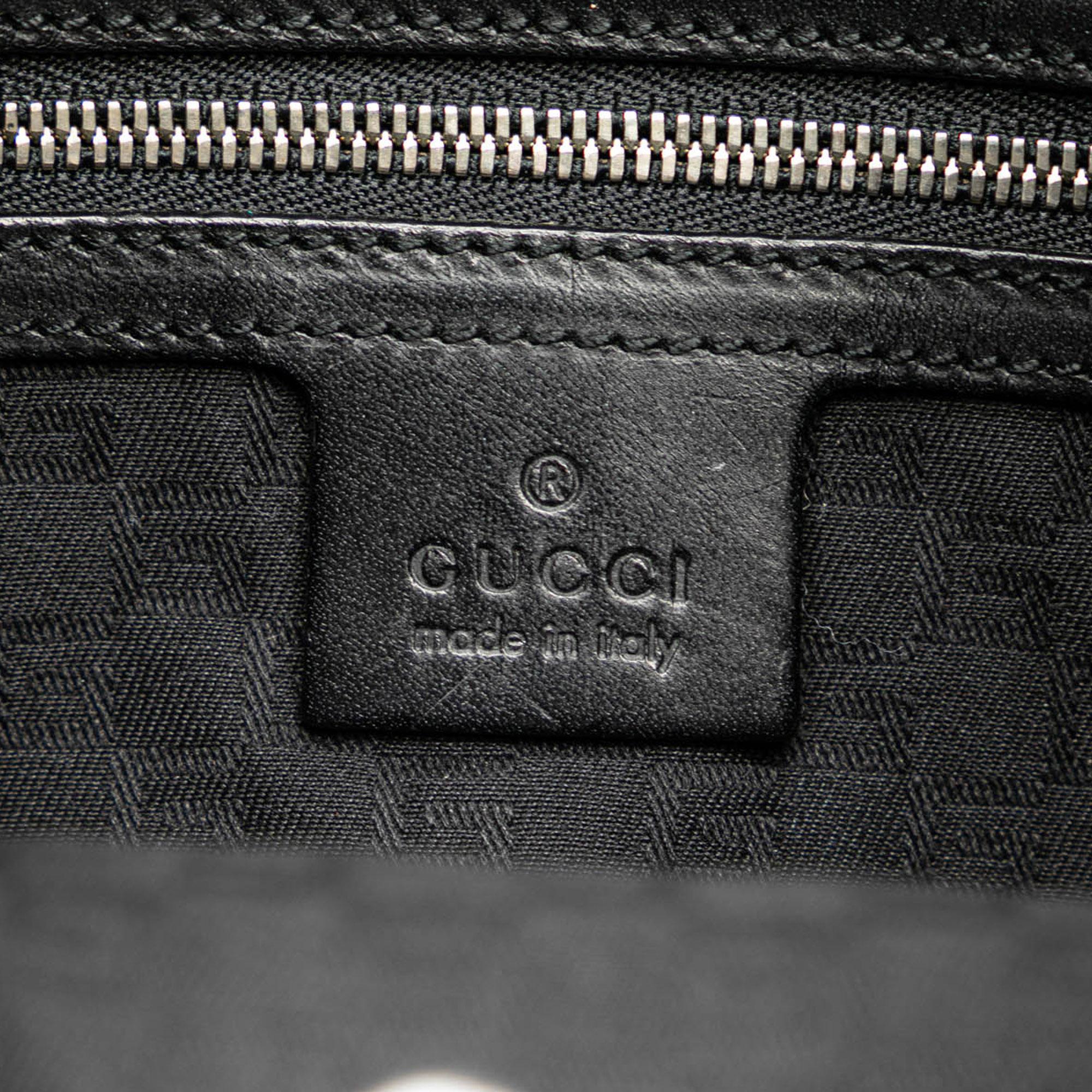 Gucci Perforated Leather Reins Hobo (SHG-MnlrPw)