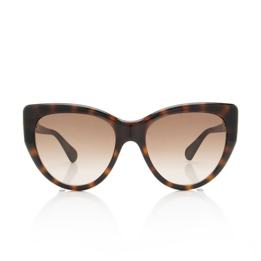 Gucci Polarized Interlocking G Cat Eye Sunglasses
