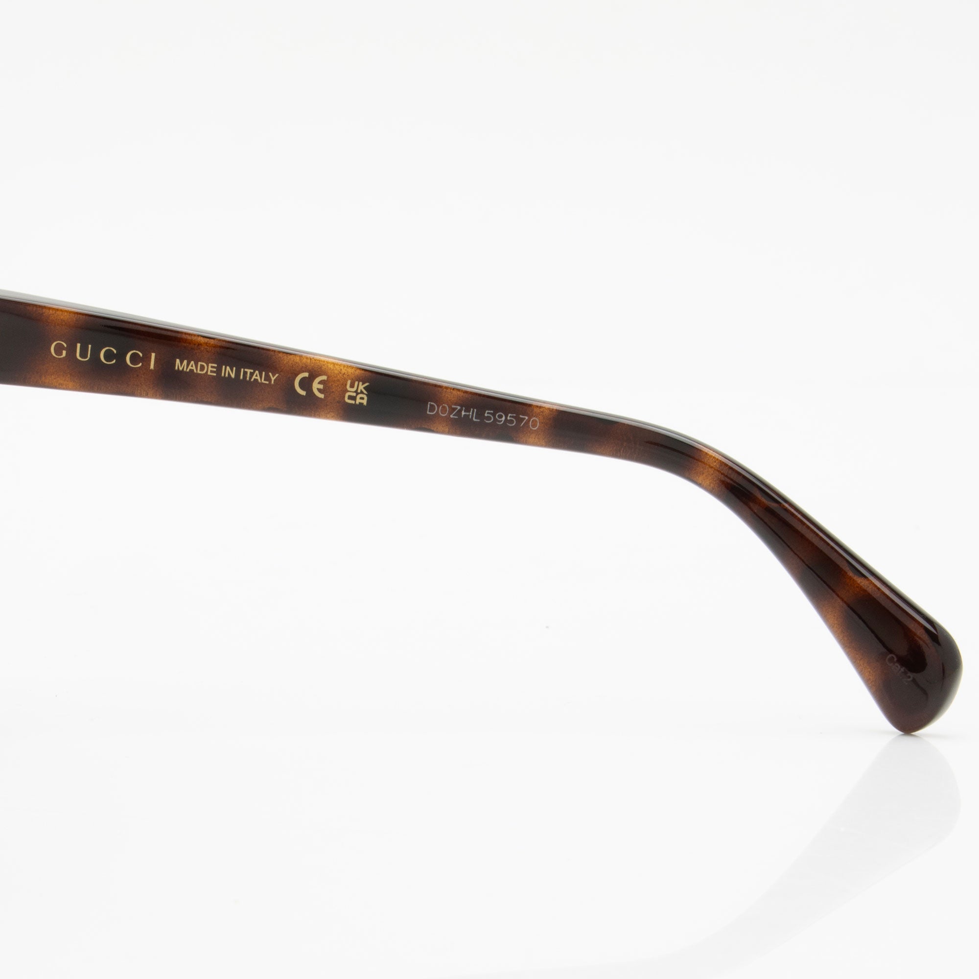 Gucci Polarized Interlocking G Cat Eye Sunglasses