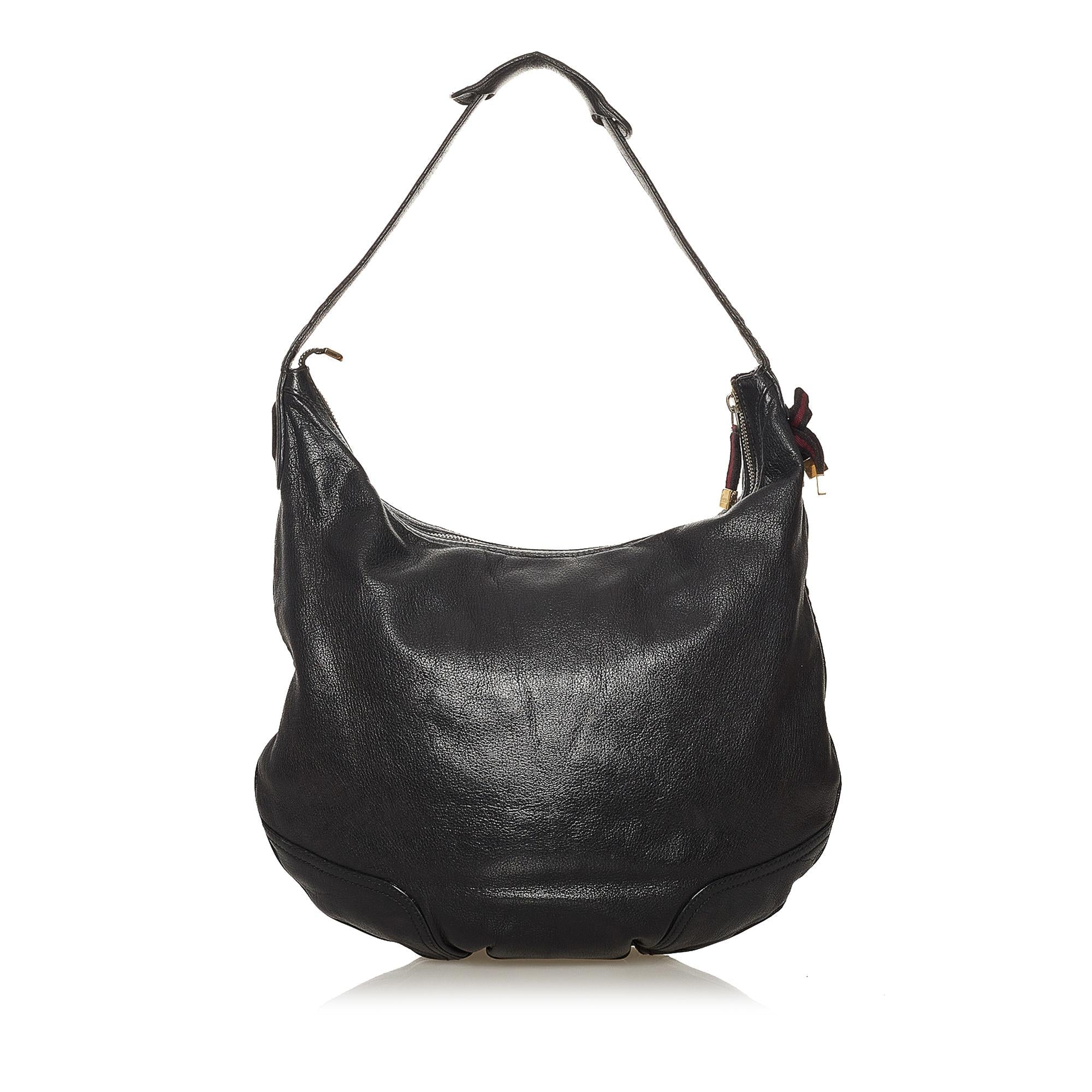 Gucci Princy Leather Hobo Bag (SHG-29284)