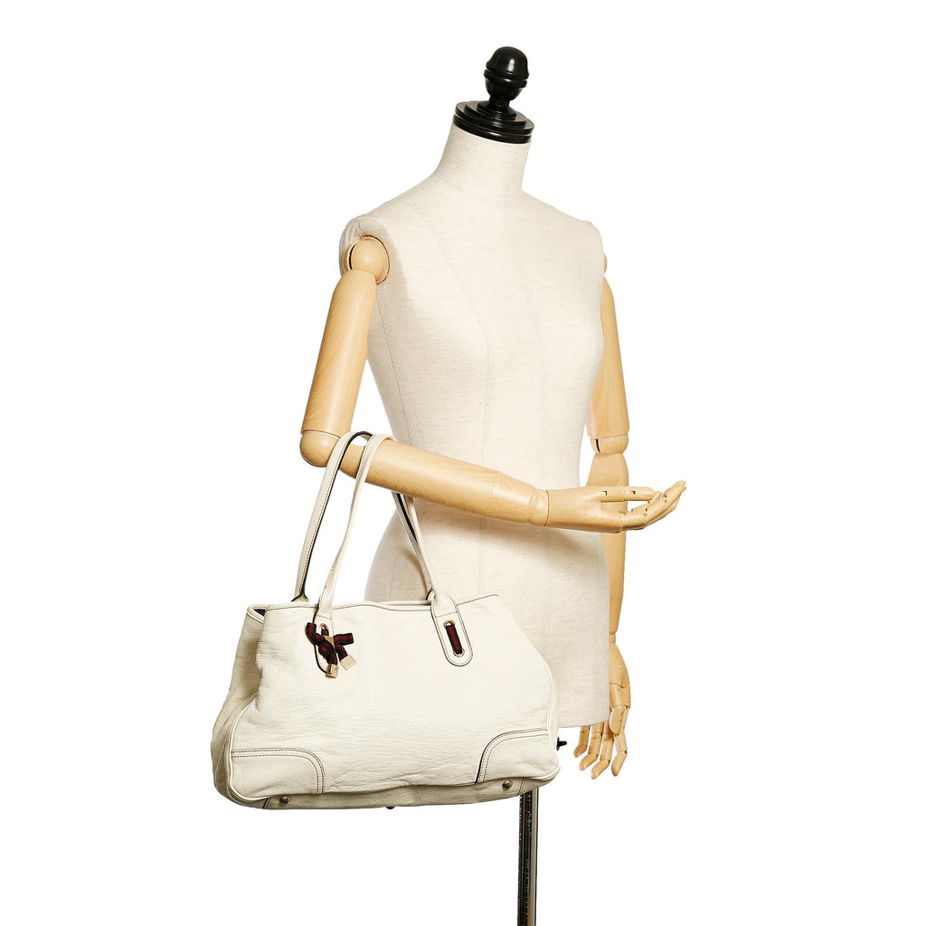 Gucci Princy Leather Tote Bag (SHG-29059)