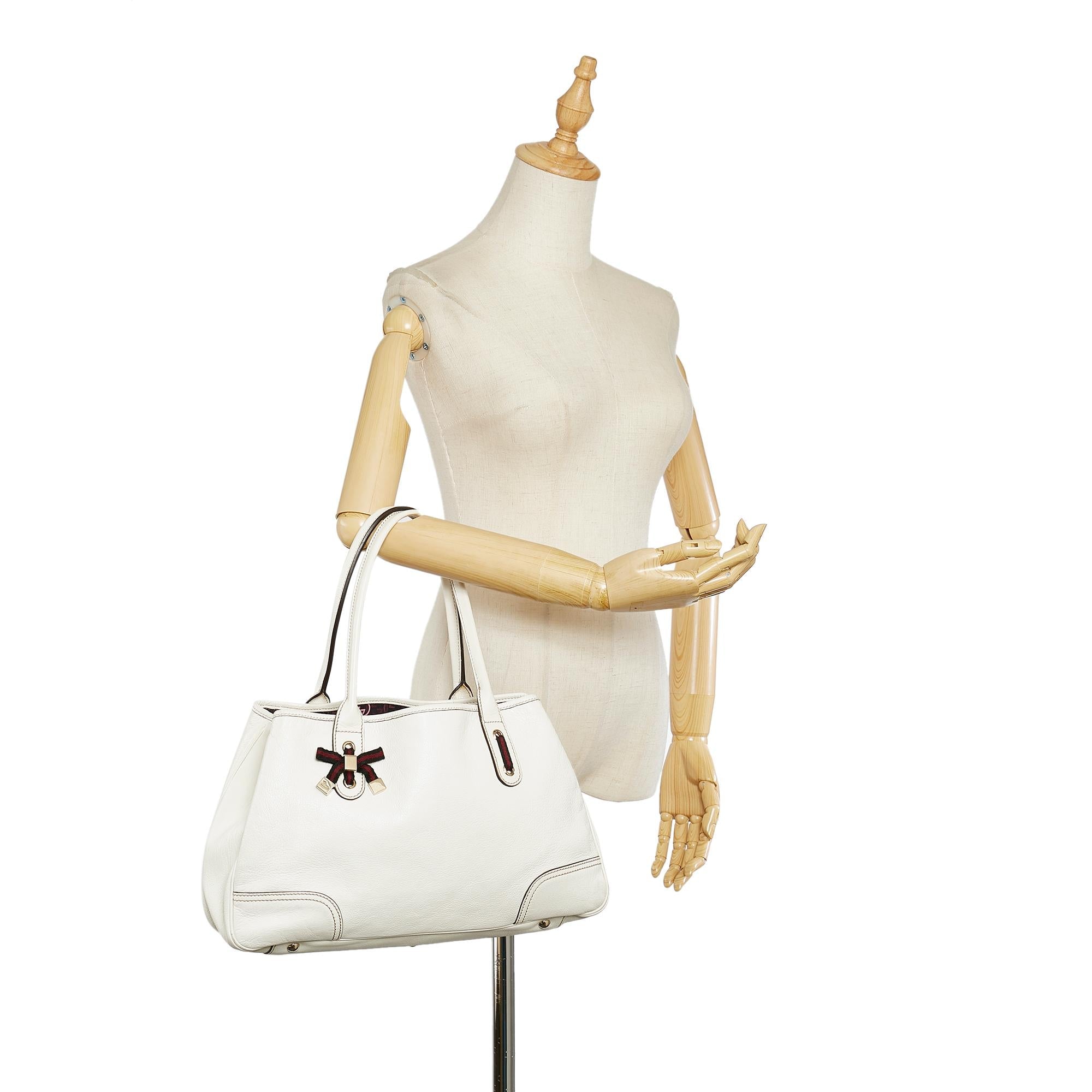 Gucci Princy Leather Tote Bag (SHG-31836)