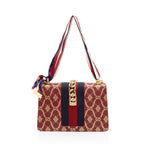 Gucci Printed Calfskin Sylvie Small Shoulder Bag (SHF-9AqYxv)