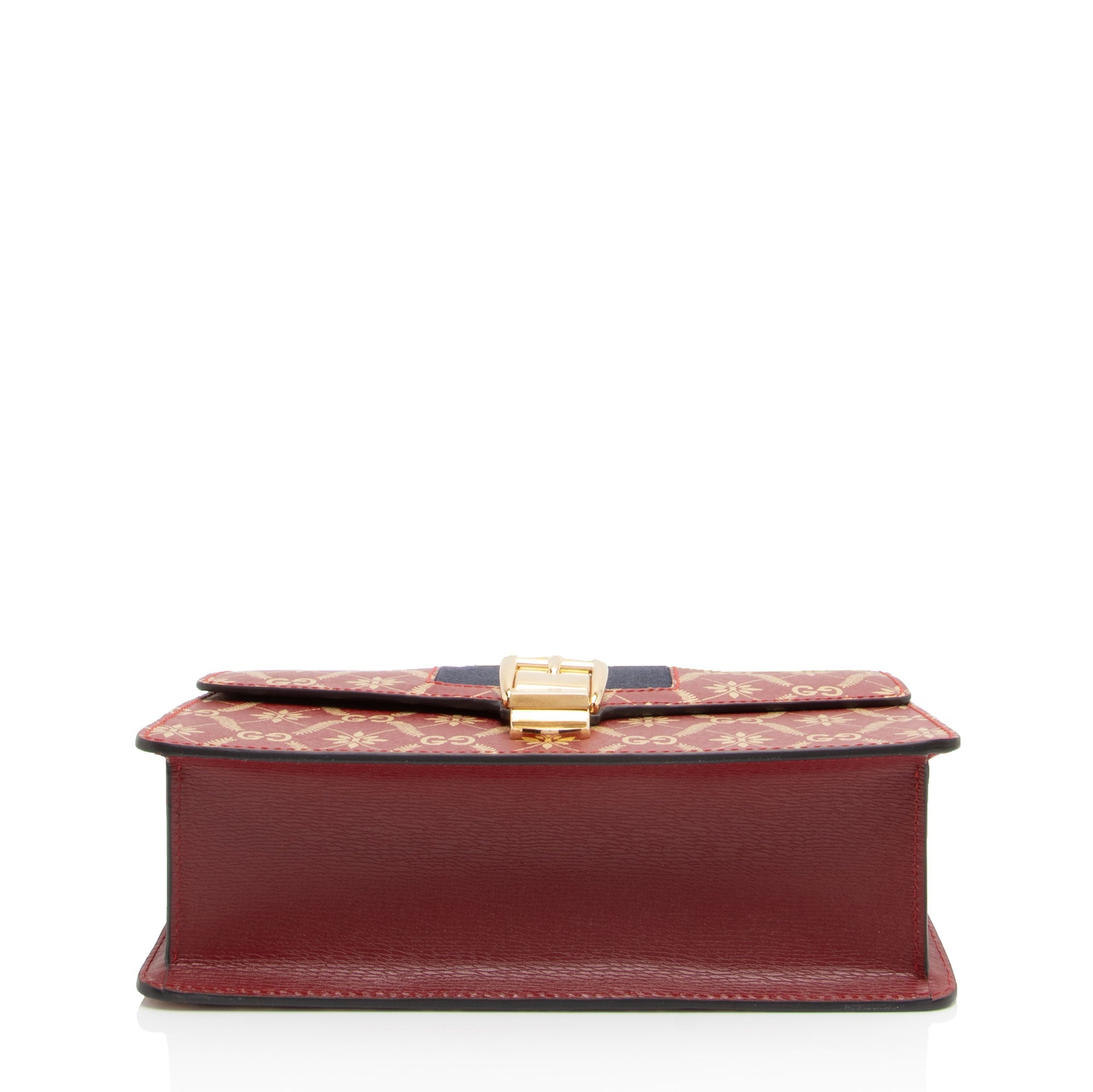 Gucci Printed Calfskin Sylvie Small Shoulder Bag (SHF-9AqYxv)