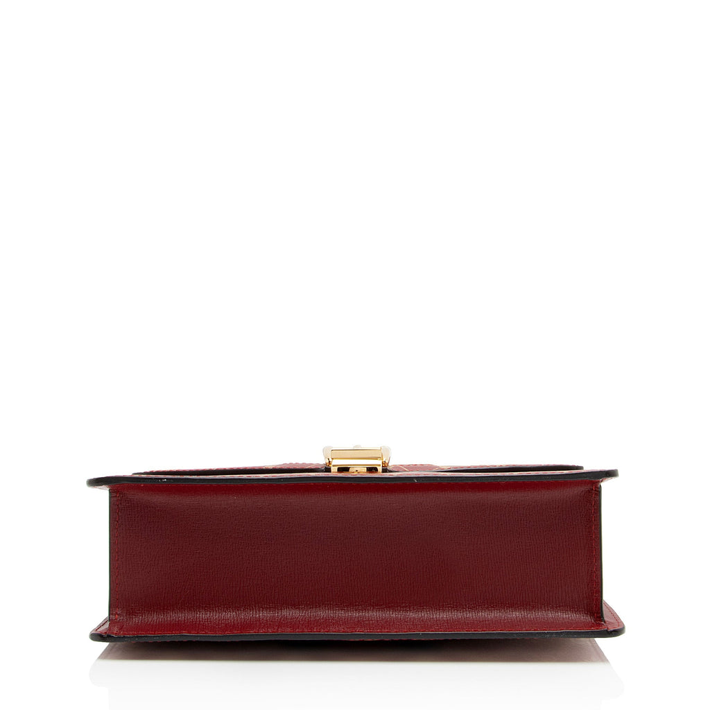 Gucci Printed Calfskin Sylvie Small Shoulder Bag (SHF-6FGtNY)