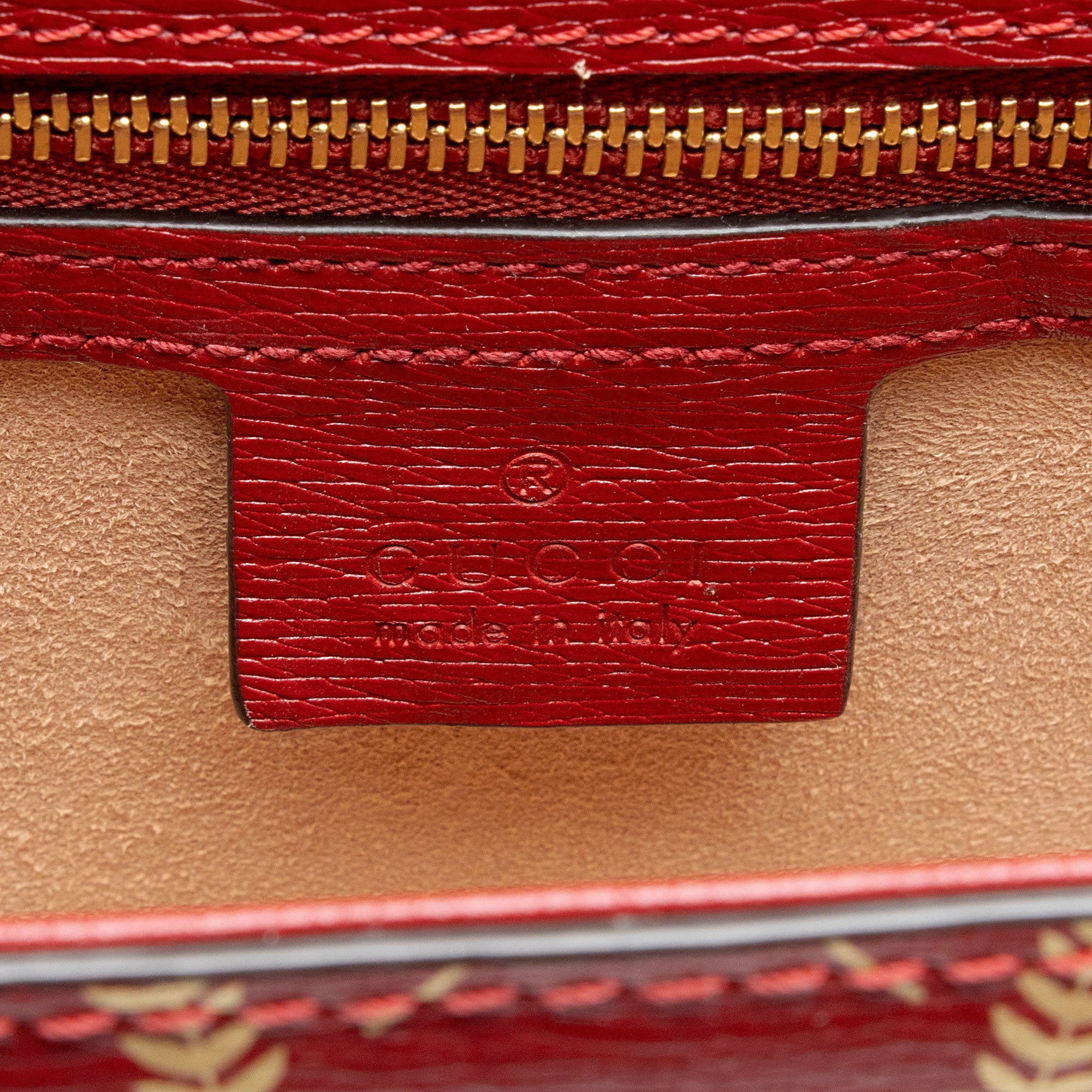 Gucci Printed Calfskin Sylvie Small Shoulder Bag (SHF-6FGtNY)