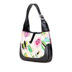 Gucci Printed Canvas Floral Jackie Shoulder Bag